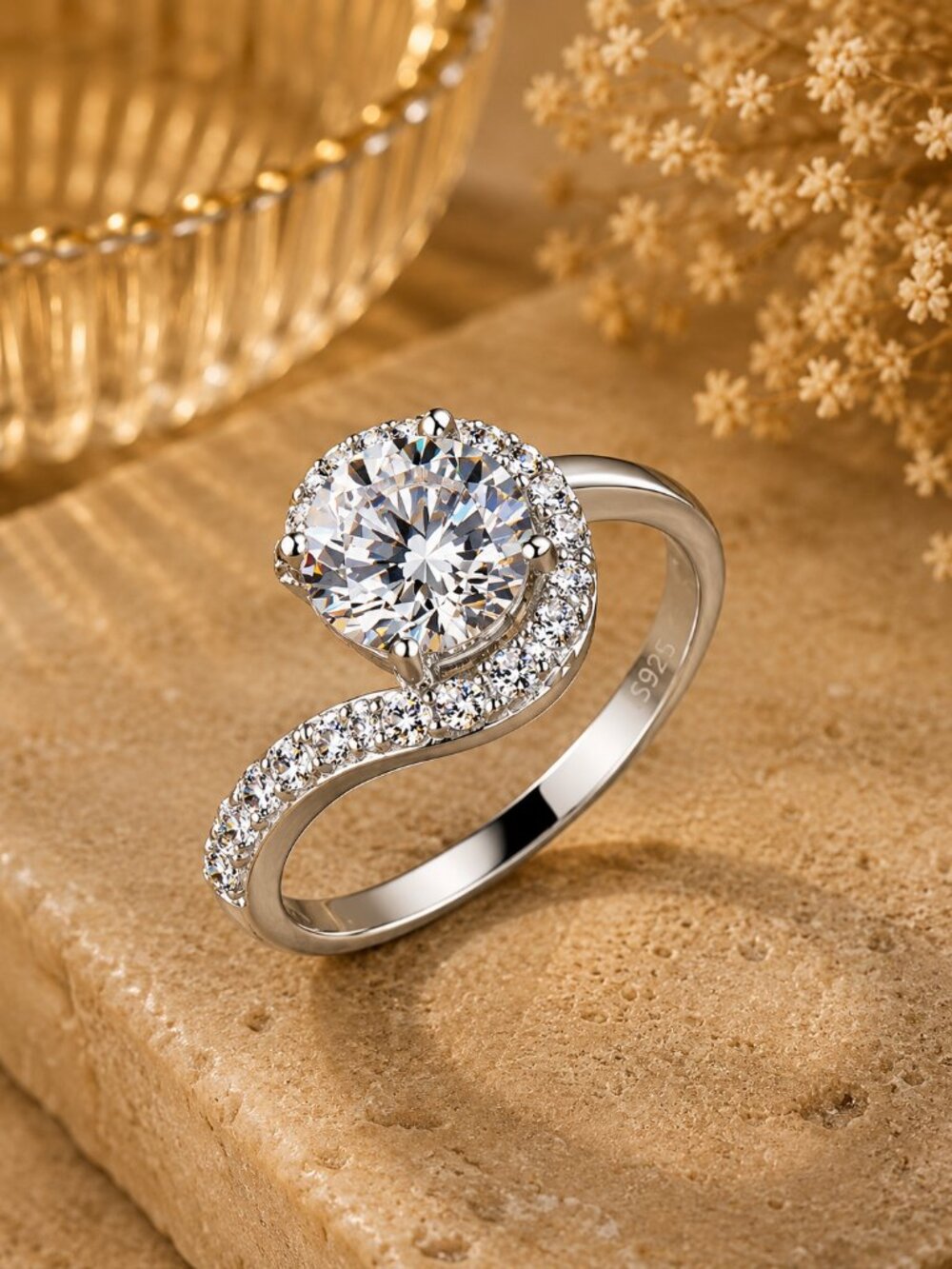 S925 Vintage Engagement Ring Style
